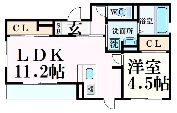 西宮北口駅 徒歩3分 3階の物件間取画像